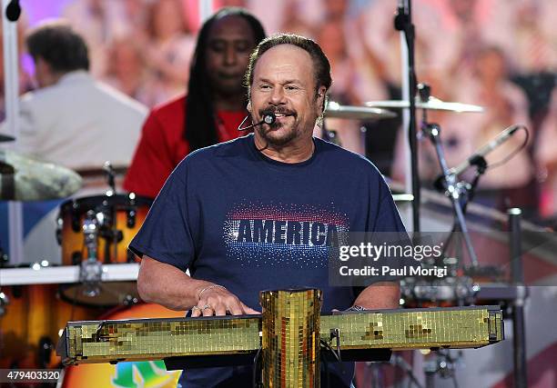 Harry Wayne "KC" Casey performs with KC and The Sunshine Band at A Capitol Fourth 2015 Independence Day Concert dress rehearsals on July 3, 2015 in...