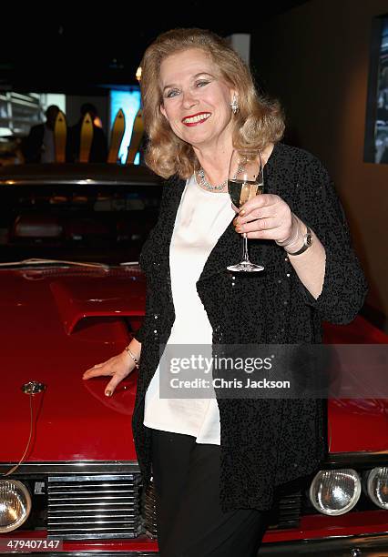 Actress Valerie Leon attends a party ahead of the opening of the Bond In Motion exhibition at the London Film Museum on March 18, 2014 in London,...