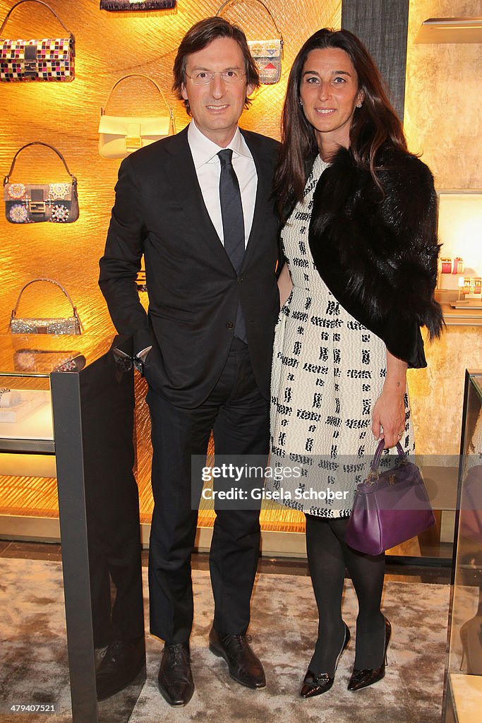 FENDI for Pietro Beccari and his wife Elisabetta Beccari attend FENDI  Foto di attualità - Getty Images