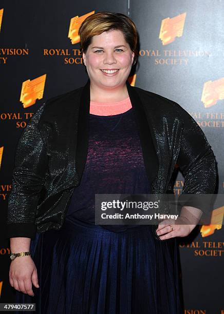 Katy Brand attends the RTS programme awards at Grosvenor House, on March 18, 2014 in London, England.