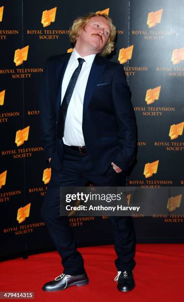 Leigh Francis attends the RTS programme awards at Grosvenor House, on March 18, 2014 in London, England.
