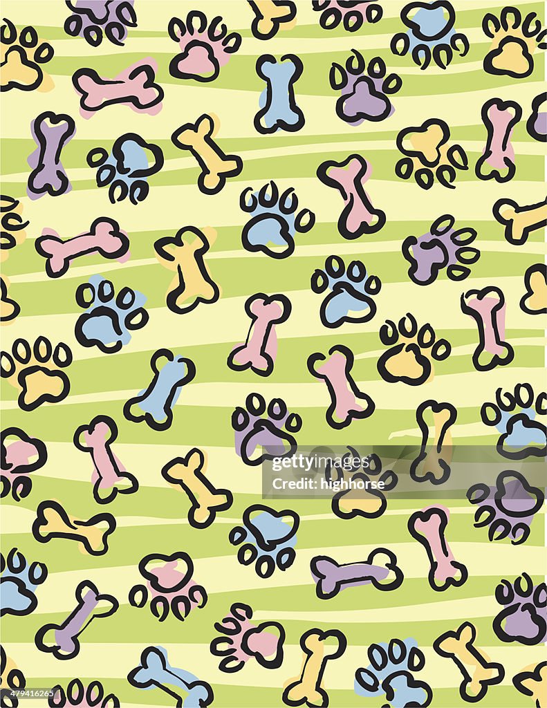 Paw & Bones Background II