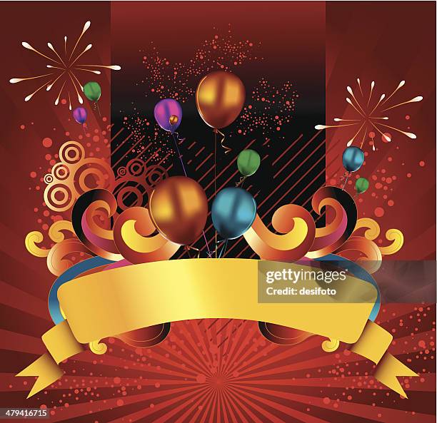 celebrations - party cracker stock illustrations