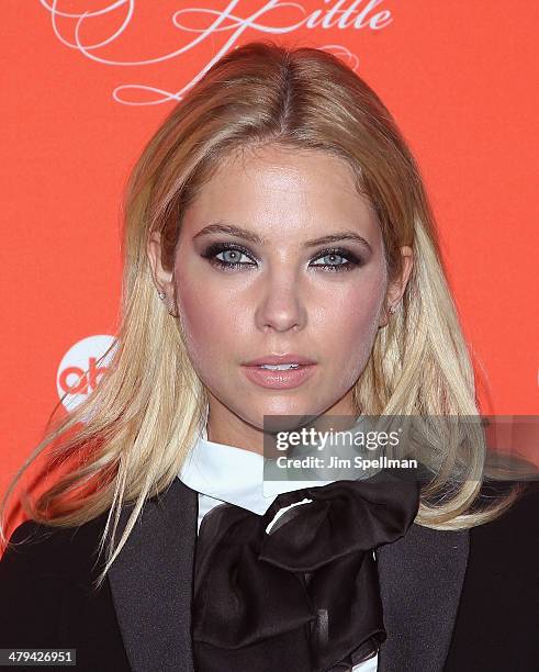 Actress Ashley Benson attends the "Pretty Little Liars" season finale screening at Ziegfeld Theater on March 18, 2014 in New York City.