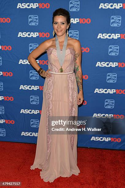 Singer Kany Garcia attends the 22nd annual ASCAP Latin Music Awards at Hammerstein Ballroom on March 18, 2014 in New York City.