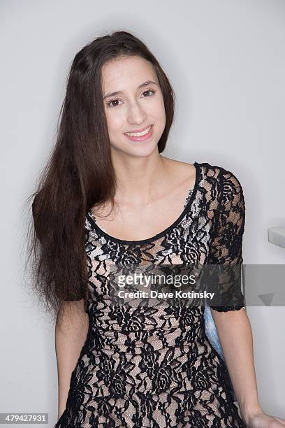 Belle Knox poses for photos on March 18, 2014 in New York City.