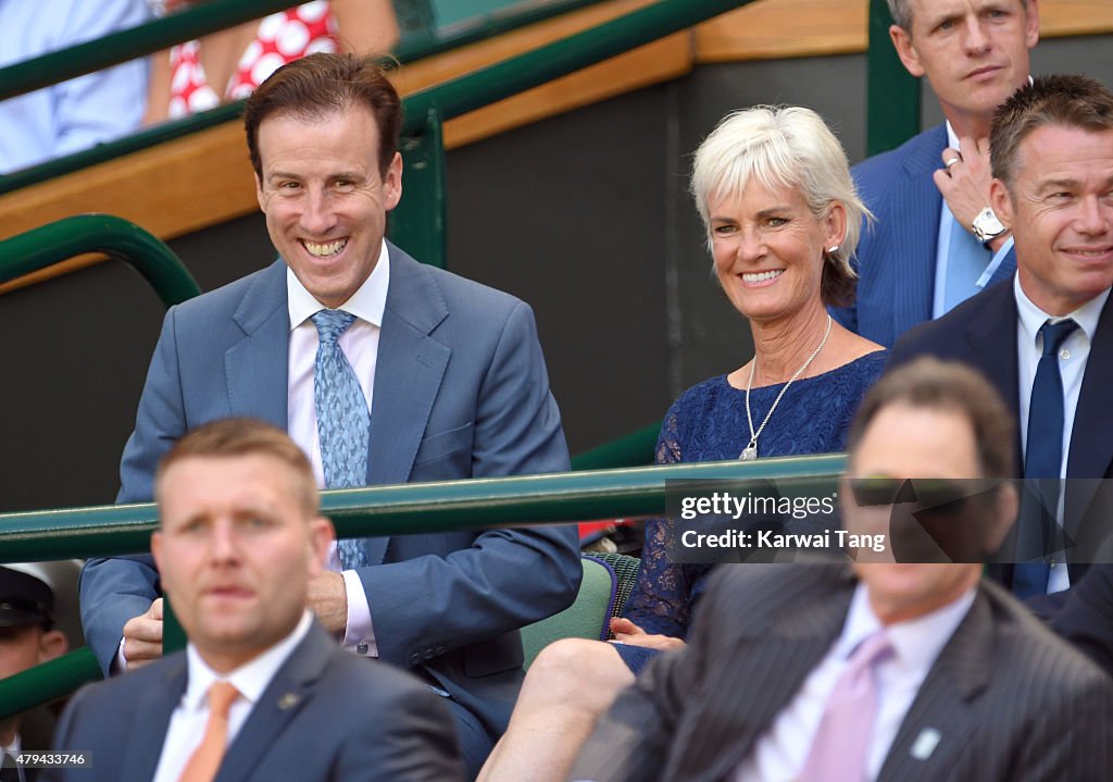 Celebrities At Wimbledon 2015