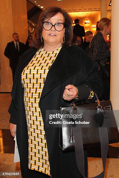 For Karin Holler attends FENDI boutique opening on March 18, 2014 in Munich, Germany.