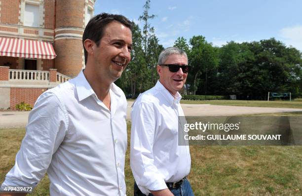 Guillaume Peltier , leader of La Droite Forte , a movement of French right-wing opposition party Les Republicains, and French Les Republicains Member...