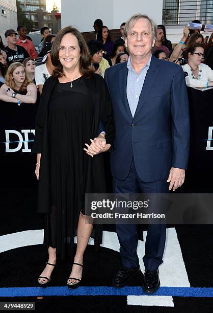 Producers Lucy Fisher and Douglas Wick arrive at the premiere of Summit Entertainment's "Divergent" at the Regency Bruin Theatre on March 18, 2014 in...