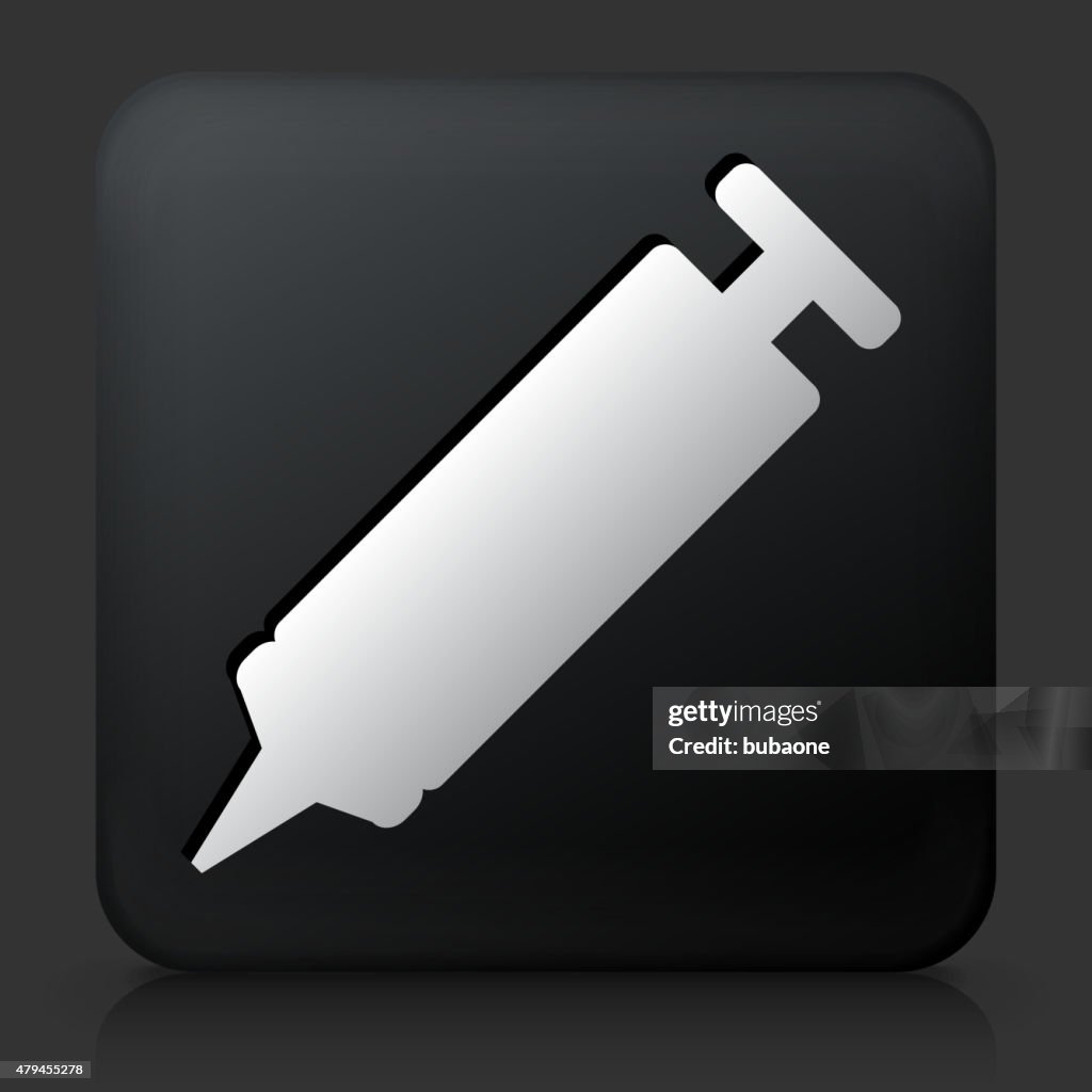 Bouton carré noir en Silicone et colle Enduit d'étanchéité