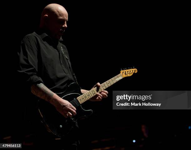 Baz Warne of The Stranglers performs on stage at Portsmouth Guildhall on March 18, 2014 in Portsmouth, United Kingdom.