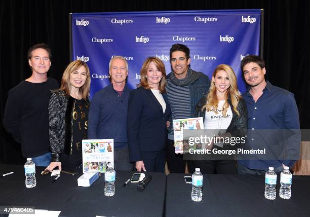 Drake Hogestyn, Lauren Koslow, Greg Meng, Deidre Hall, Galen Gering, Kate Mansi and Bryan Dattilo attend the "Days Of Our Lives Better Living" Cast...