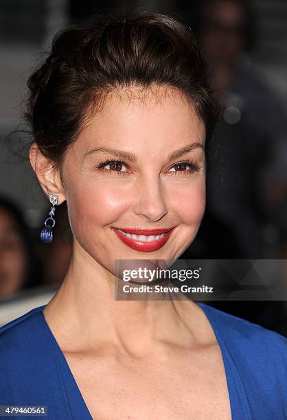 Ashley Judd arrives at the "Divergent" - Los Angeles Premiere at Regency Bruin Theatre on March 18, 2014 in Los Angeles, California.
