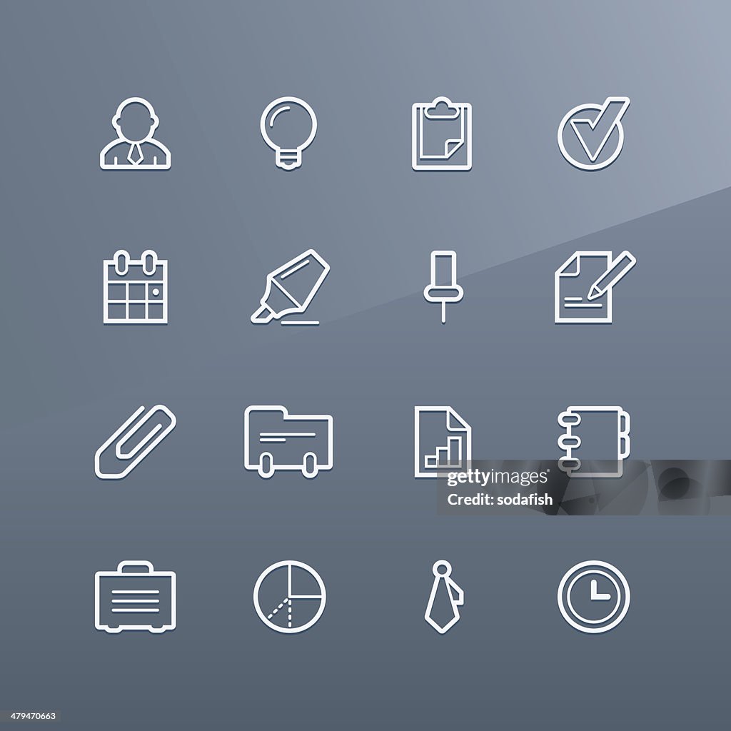 Business icons - Linea series