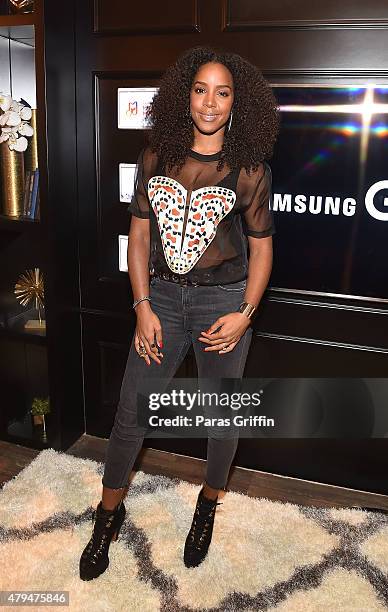 Recording artist Kelly Rowland attends the 2015 Essence Music Festival on July 4, 2015 at Ernest N. Morial Convention Center in New Orleans,...