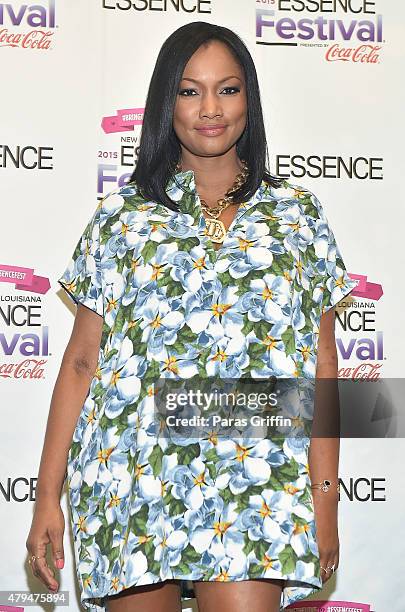 Actress Garcelle Beauvais attends the 2015 Essence Music Festival on July 4, 2015 at Ernest N. Morial Convention Center in New Orleans, Louisiana.