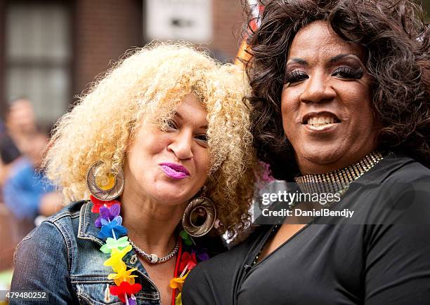 new york city gay pride parade 2015 - new york city pride 2015 march stock pictures, royalty-free photos & images