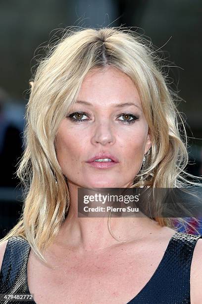 Kate Moss attends Miu Miu Club Launch of the First Miu Miu Fragrance and Croisiere 2016 Collection at Palais d'Iena on July 4, 2015 in Paris, France.