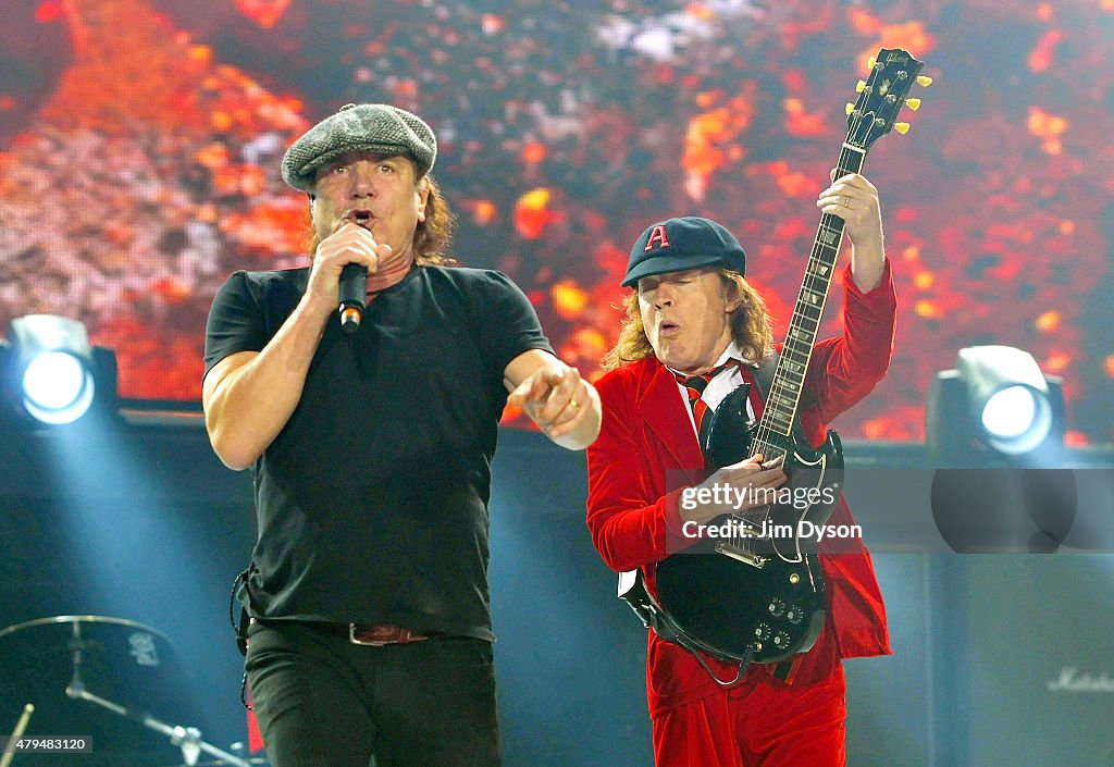 AC/DC Perform At Wembley Stadium