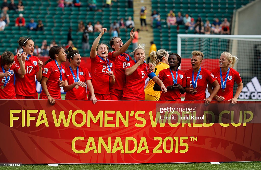 England v Germany: 3rd Place Play-off - FIFA Women's World Cup 2015