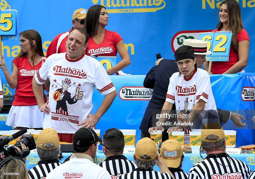Hot-dog eating contest in New York