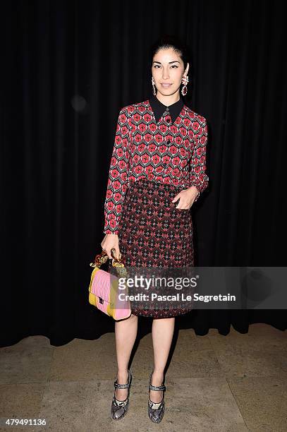 Caroline Issa attends the Miu Miu Club launch of the first Miu Miu fragrance and croisiere 2016 collection at Palais d'Iena on July 4, 2015 in Paris,...