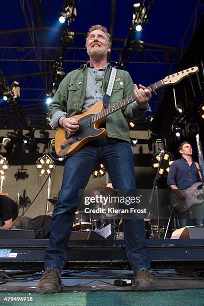 Glen Hansard of The Frames at Iveagh Gardens on July 4, 2015 in Dublin, Ireland.