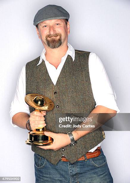 Director Neil Marshall accepts for Best Television Presentation of a Limited Series for 'Game Of Thrones' at 41st Annual Saturn Awards held at The...