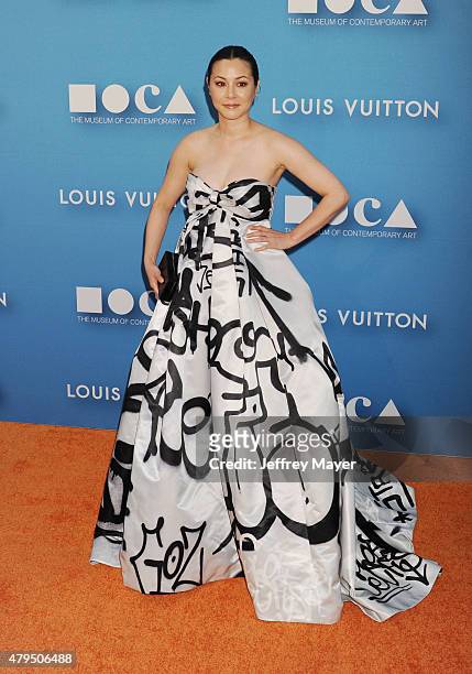 Actress China Chow arrives at the 2015 MOCA Gala presented by Louis Vuitton at The Geffen Contemporary at MOCA on May 30, 2015 in Los Angeles,...