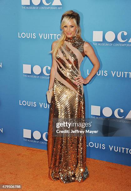 Actress Camille Anderson arrives at the 2015 MOCA Gala presented by Louis Vuitton at The Geffen Contemporary at MOCA on May 30, 2015 in Los Angeles,...