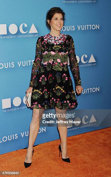 Actress Marisa Tomei arrives at the 2015 MOCA Gala presented by Louis Vuitton at The Geffen Contemporary at MOCA on May 30, 2015 in Los Angeles,...