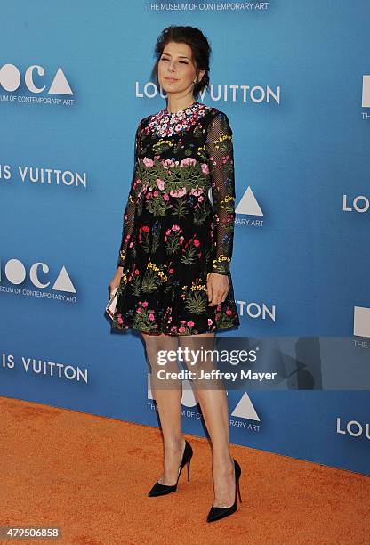 Actress Marisa Tomei arrives at the 2015 MOCA Gala presented by Louis Vuitton at The Geffen Contemporary at MOCA on May 30, 2015 in Los Angeles,...