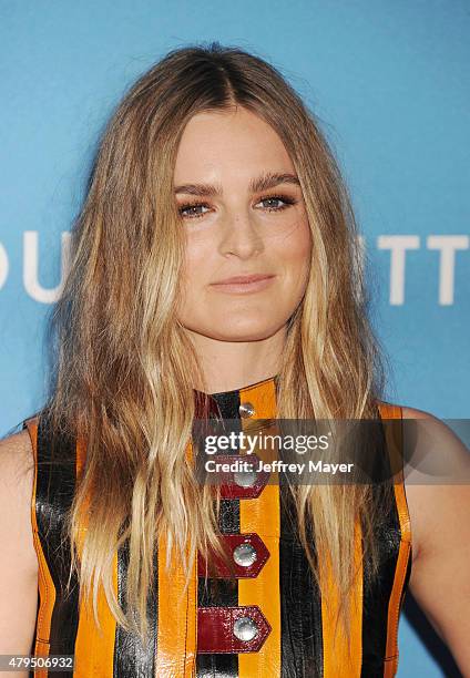 Actress Nathalie Love arrives at the 2015 MOCA Gala presented by Louis Vuitton at The Geffen Contemporary at MOCA on May 30, 2015 in Los Angeles,...