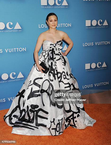 Actress China Chow arrives at the 2015 MOCA Gala presented by Louis Vuitton at The Geffen Contemporary at MOCA on May 30, 2015 in Los Angeles,...