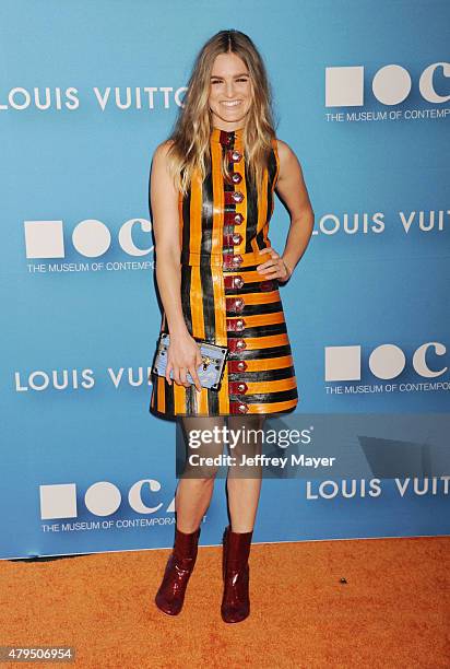 Actress Nathalie Love arrives at the 2015 MOCA Gala presented by Louis Vuitton at The Geffen Contemporary at MOCA on May 30, 2015 in Los Angeles,...