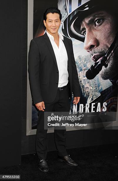 Actor Will Yun Lee arrives at the 'San Andreas' - Los Angeles Premiere at TCL Chinese Theatre IMAX on May 26, 2015 in Hollywood, California.