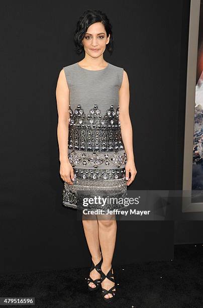 Actress Archie Panjabi arrives at the 'San Andreas' - Los Angeles Premiere at TCL Chinese Theatre IMAX on May 26, 2015 in Hollywood, California.