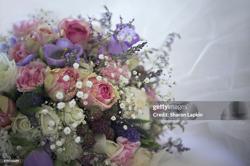 Sweet flower bridal bouquet