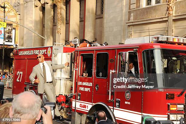 Actor Dwayne "The Rock" Johnson arrives at the 'San Andreas' - Los Angeles Premiere at TCL Chinese Theatre IMAX on May 26, 2015 in Hollywood,...