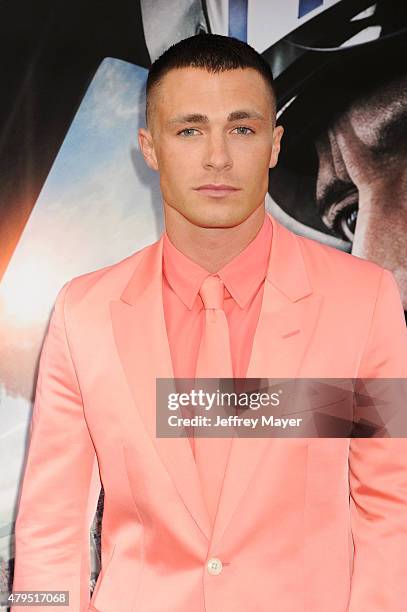 Actor Colton Haynes arrives at the 'San Andreas' - Los Angeles Premiere at TCL Chinese Theatre IMAX on May 26, 2015 in Hollywood, California.