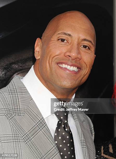 Actor Dwayne "The Rock" Johnson arrives at the 'San Andreas' - Los Angeles Premiere at TCL Chinese Theatre IMAX on May 26, 2015 in Hollywood,...