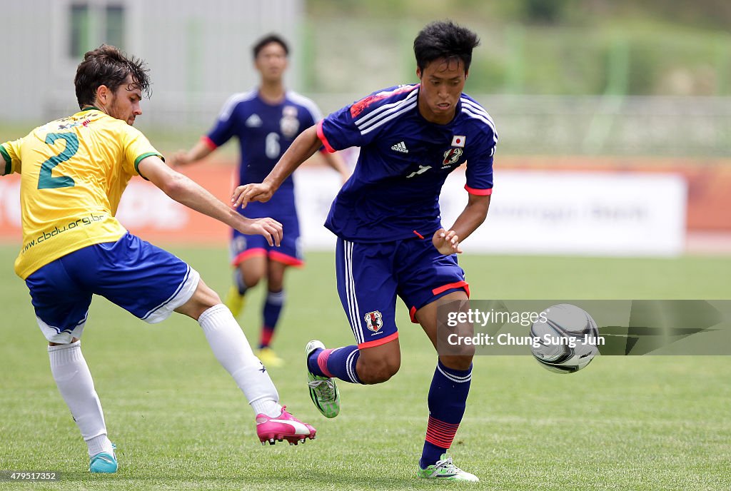 Japan v Brazil - Football - Universiade Gwangju 2015