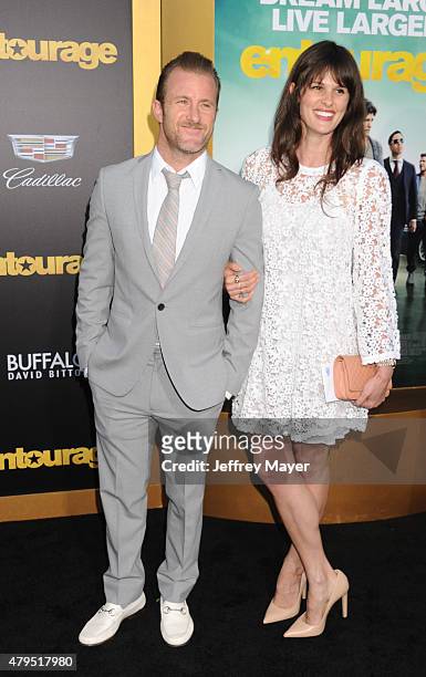 Actor Scott Caan and Kacy Byxbee arrive at the 'Entourage' Los Angeles premiere at Regency Village Theatre on June 1, 2015 in Westwood, California.