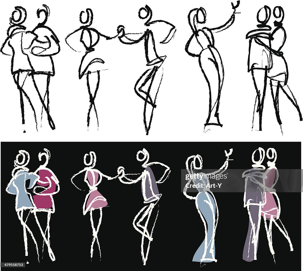 Draw Someone Dancing Drawings Of People Ballroom Dancing