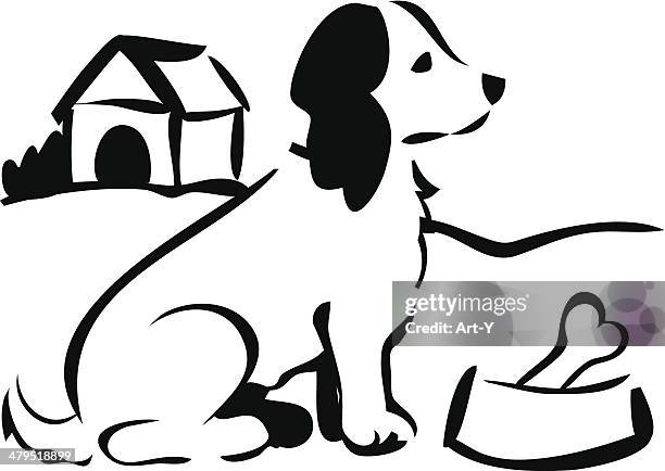 doggy - cocker spaniel stock illustrations