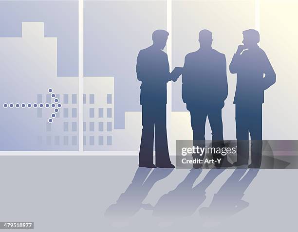 lets talk business - lets meet stock illustrations