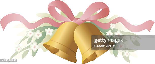 wedding bells - wedding celebration stock illustrations