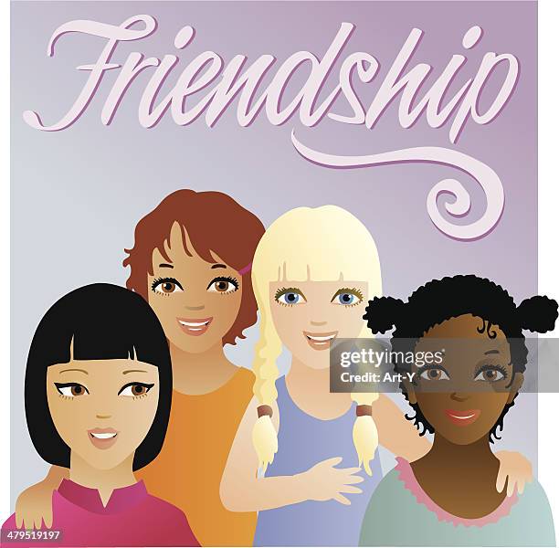 freundschaft in der ganzen welt - southern european descent stock-grafiken, -clipart, -cartoons und -symbole