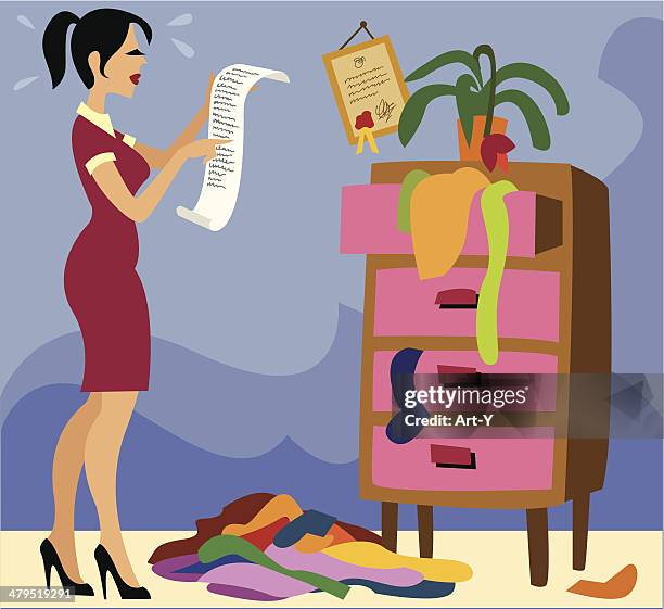 to do... - family chores stock illustrations